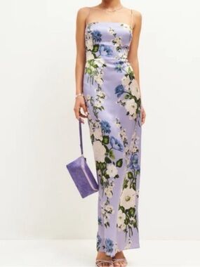 hot pink bandeau dress Soft-Jersey Bandeau Cut-Out Maxi Dress in Pink - XXL main image 1